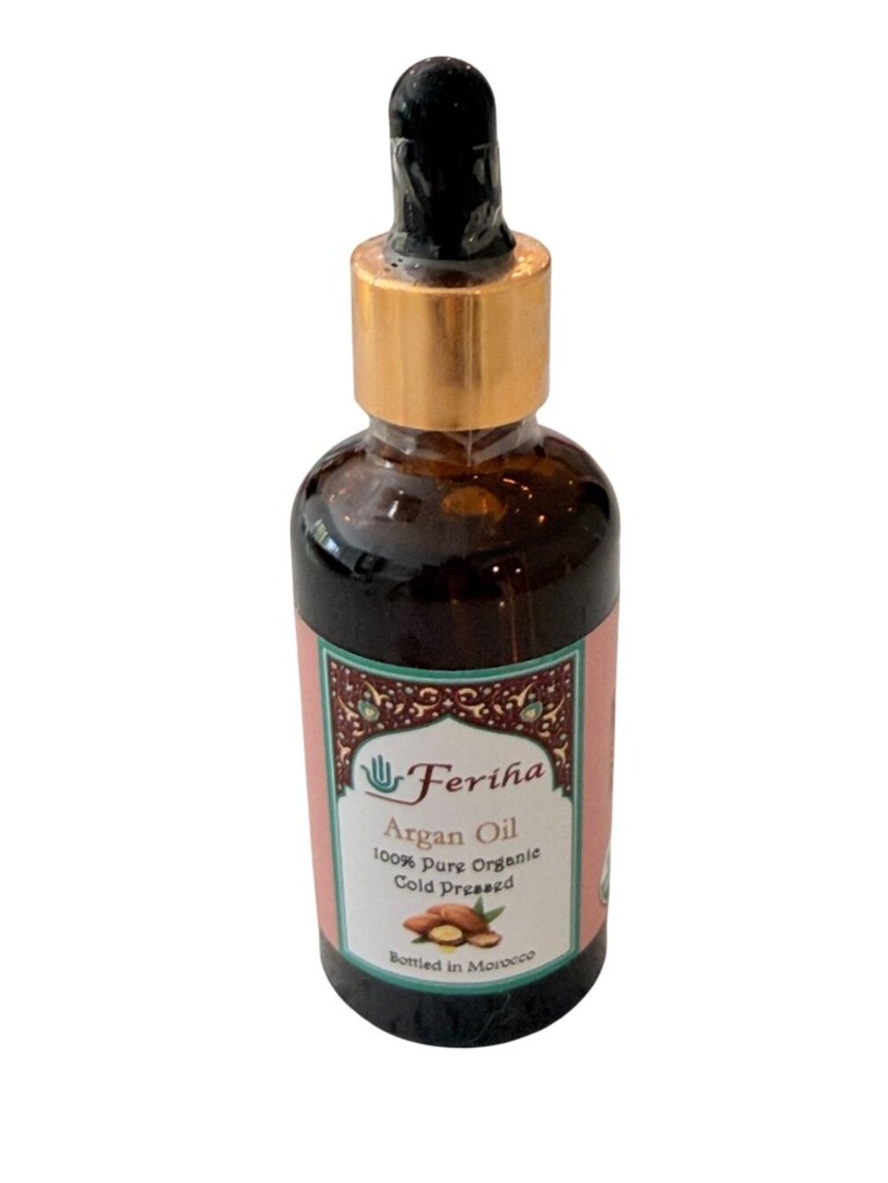 Feriha Moroccan Extra Virgin Argan Oil 50ml Cold Pressed USDA Organic For Skin H